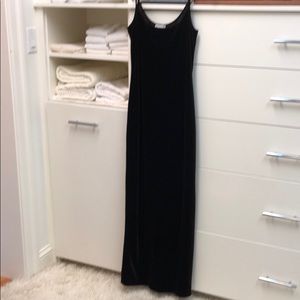 Dress velvet dark brown